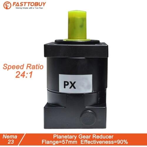 High Torque Speed Reducer Planetary Gearbox Ratio 24:1 Planetary Gear Reducer For NEMA23 Stepper Motor High Precision Low Noise