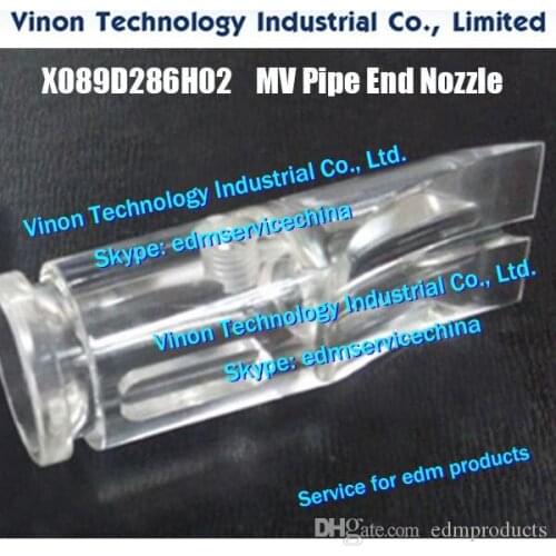 X089D286H02 edm MV Pipe End Nozzle for Mitsubishi DWC-MV1200S,MV2400S machine X089-D286-H02 MV Feed Nozzle DEL9500, DEL95A