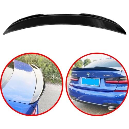 For BMW 3 Series G20 2020-2021 320i 325li 328i 4-Door Saloon PSM Style ABS Rear Wing Spoiler Glossy Black Or White