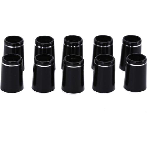 10pcs Golf Club Rubber Caps Replacement Plastic Golf Ferrules With Double Ring Golf Shaft Sleeve Adapter 9.5*19*13.4mm