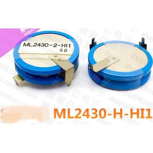 2pcs/lot New ML2430-2-HI1 Lithium manganese battery ML2430-2 ML2430-HI1 ML2430 2430 2430-2-HI1 3V