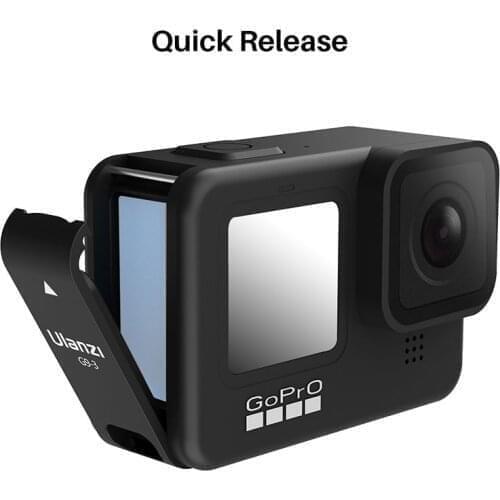 2021 Brand New Ulanzi G9-3 for Gopro 9 Plastic Battery Cover Type-C Charging Port Vlog Mount for Gopro Hero 9 Black