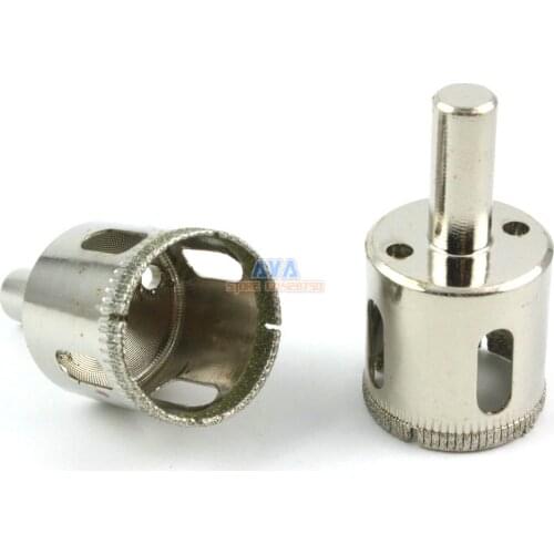 4 Pcs 30mm Dia Diamond Coated Drill Bit Marble Tile Glass Hole Saw Cutting Tool