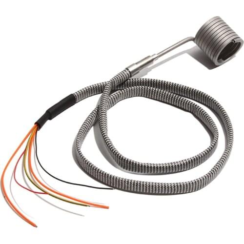 50mm ID 25~40mm Height Spring Heating Coil 4.2*2.2mm Section Size 110V/220V/380V Band Heater with K/J Type Thermocouple