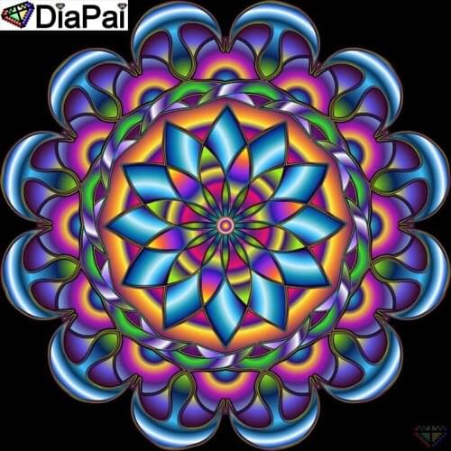 DiaPai 5D DIY Diamond Painting 100% Full Square/Round Drill "Religious Mandala" Diamond Embroidery Cross Stitch 3D Decor A22270