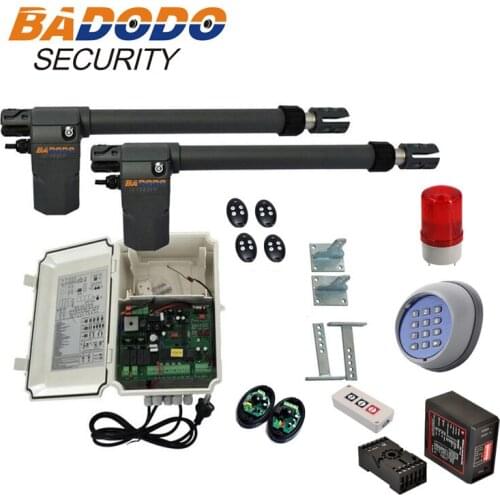 Free shipping 220VAC Electric Linear Actuator 400kgs Engine Motor System Automatic Swing Gate Opener + 4remote control