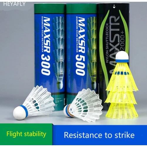 Free delivery resistant to hit the ball not bad nylon plastic badminton flying stability training shuttlecock