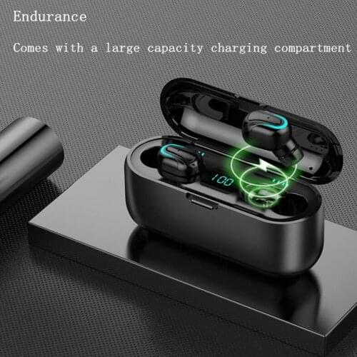 Wireless Bluetooth Headset 5.0 In-ear Intelligent Noise Reduction Waterproof Long Life LED Power Display Multi-function Charging