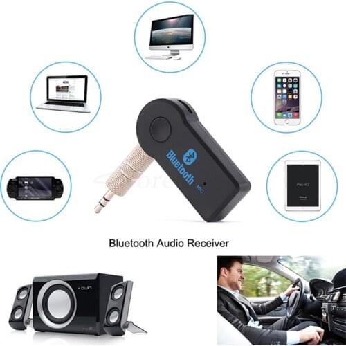 Pcmos 3.5mm Wireless Handfree Bluetooth Receiver Transmitter Adapter Jack For Car Music Audio Aux A2dp Interior Accessories Clip