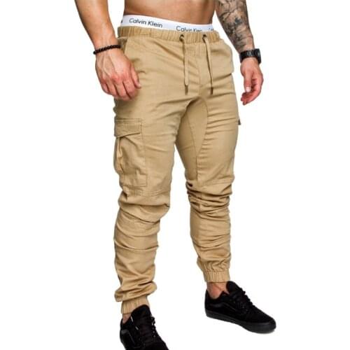 Brand Men Pants Hip Hop Harem Joggers Pants 2018 new Male Trousers Mens Joggers Solid Multi-pocket Pants Sweatpants M-4XL