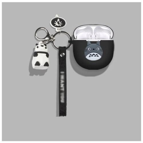 For Vivo Tws Neo TWS Wireless Bluetooth Earphone Case with keychain Panda Protect Cover For Vivo Neo silicone case