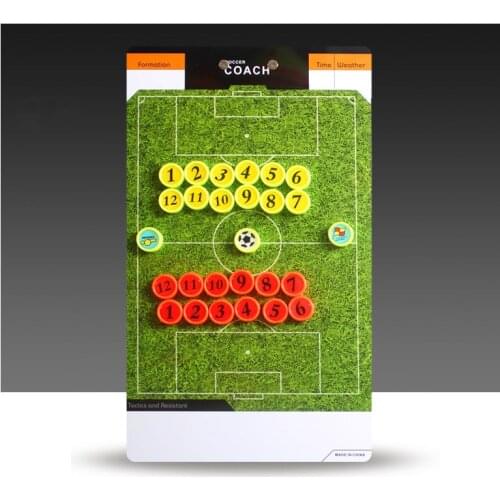 Football Coach Board with green lawn book Soccer Coaching Clipboard set Coaching equimpment Tactical Plate Wholesale