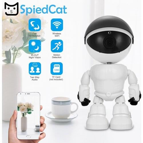 HD 1080P WiFi Robot IP mini Camera Pan Tilt Security WiFi Camera Support P2P Night vision Motion Detection Two way Audio