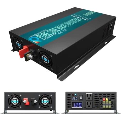6000W Peak 3000W Pure Sine Wave Power Inverter 24V to 220V Home Solar Generator Inverter Converter 12V/24V/48V to 120V/230V/240V