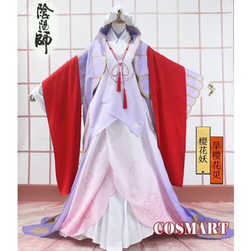 [Customize] Hot Game Onmyoji SR Sakura Gorgeous Ying Huayao New Skin Kimono Cosplay Costume Uniform Halloween Suit For Women Out
