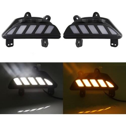 Smoked Switchback LED Daytime Running Light Turn Signal DRL Lamp 2014 2015 For Mazda3 Mazda 3 Corner Light Position Light