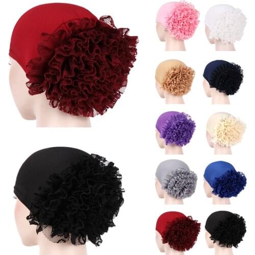 Muslim Fashion Women Hijabs Muslim Headscarf Head Cover Cap Ladies Soft Comfortable Hijab Caps Islamic Chemotherapy Hat Headwear