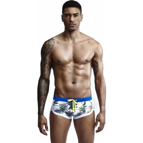 Printed Men Swimwear Mens Shorts Swim Trunk soft Swimsuit Trunks Boxers Summer String casual low-waist swimming sports Underwear