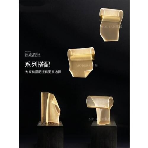 Nordic hand carved all-copper wall lamps bedroom bedside modern luxury hot bend gold study aisle wall sconces lights lighting