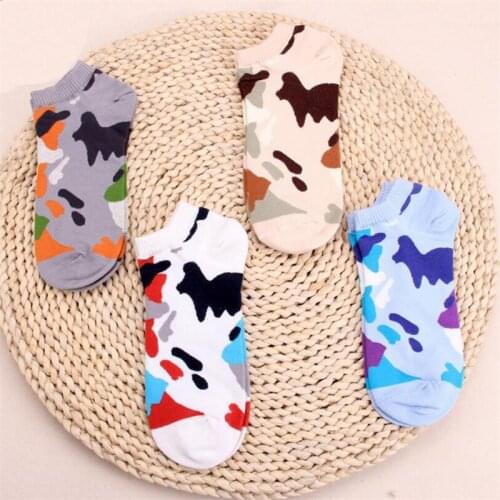 Hot sale! mens cotton ankle socks spring summer and autumn colorful striped socks men and male fashion short sock