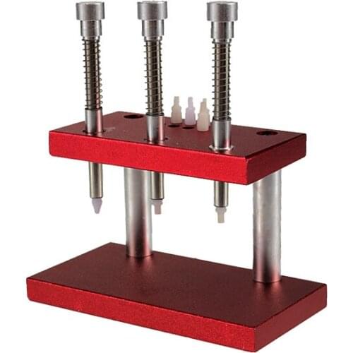 Excllent Quality three press heads Watch Hand Presto Press Presser Watchmakers Fitting Repair Tool Kit