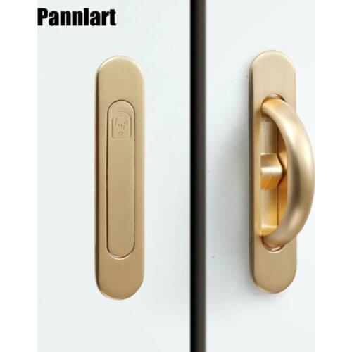 Pannlart 1 Pc Tatami Embedded Handle Wardrobe Invisible Drawer Pulls Bedside Tablebed Room Furniture Knob Cabinet Handle