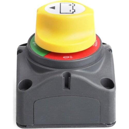 Battery Disconnect Switch 12V-48V 275 Amps Battery Isolator Power Cut Off Master Switch for RV, Marine, Boat, (On/Off)