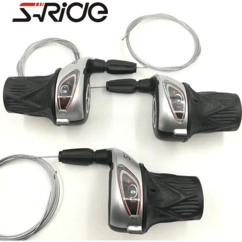 S-RIDE Bicycle Derailleur RevoShift 3 *7/8 Speed 21/24 Speed MTB Mountain Bike Folding Bike Shifter Compatible RS35/RS41