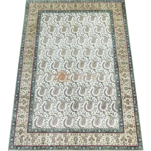 Seeykeep™ 6x9ft Pure Silk Handknotted Oriental Traditional Persian Rug-SK3036218