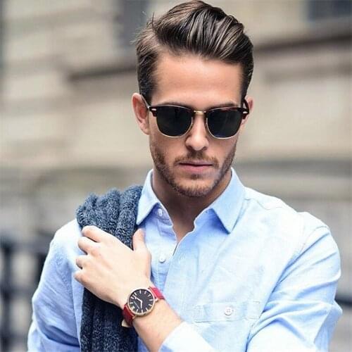 Half Metal High Quality Sunglasses Men Women Brand Designer Glasses Mirror Sun Glasses Fashion Gafas Oculos De Sol UV400 Classic