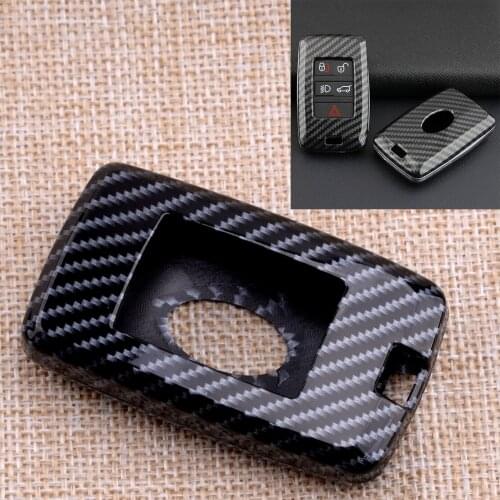 Car Black Smart Key Fob Case Shell Cover Fit For Land Rover Range Rover Discovery Jaguar XE E-PACE 2020 2021