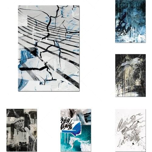 Dark blue art prints, black lines, surf art printing | Love posters | limited edition modern art posters abstract posters