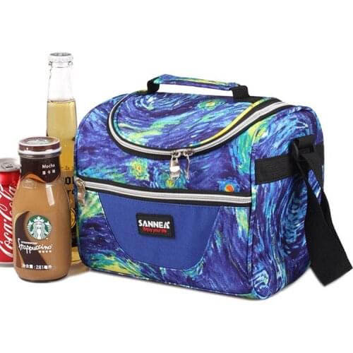 Crossbody Lunch Box Thermal Insulated Bag Picnic Kids Heat Preservation Bag Sac Thermique Lunch Insulated Bag