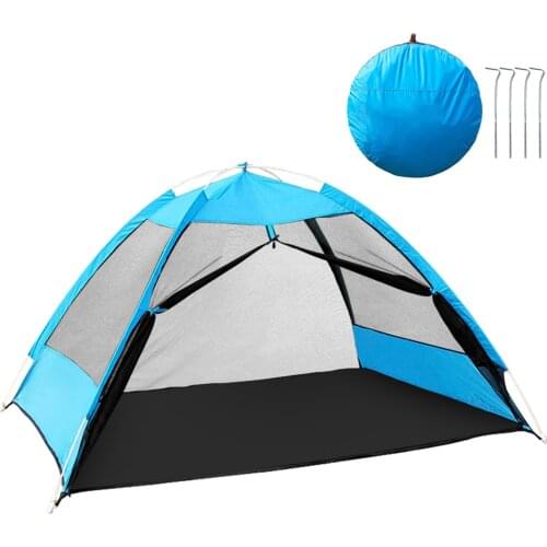 Anti-mosquito Beach Camping Tent Shade UV Protection Automatic Outdoor Portable pop up Tent With Mesh Curtain Camping Shelter