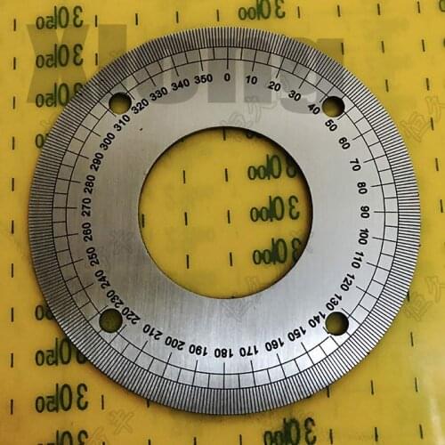 Outer Diameter: 90mm Dial 360 Degree Stainless Steel Plate Indexing Plate 90 # 40 # 2 # 5 # 71
