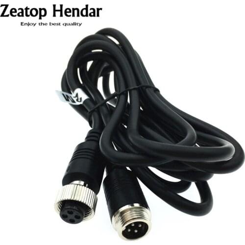 1Pcs 1M 2M OD 5.0mm M12 4Pin Aviation Cable Camera Extension Wire for CCTV Camera System X7 Mobile Car Surveillance DVR
