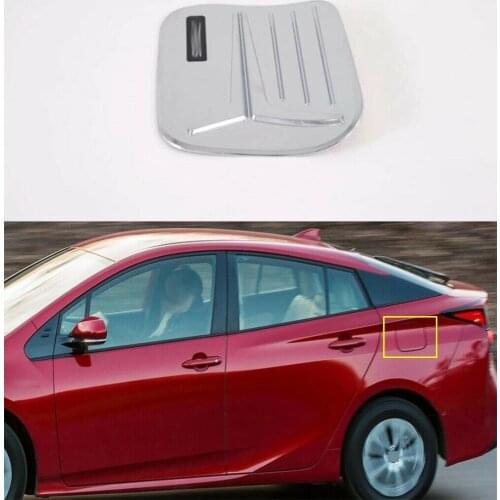 1pcs ABS Chrome Oil Fuel Tank Cap Cover Trim For Toyota Prius XW50 2016 - 2020
