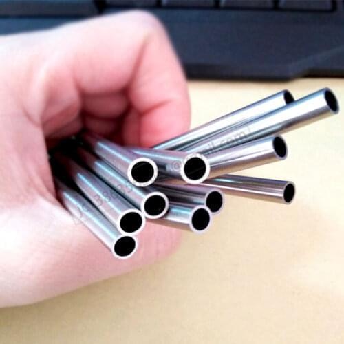 Titanium Tube Alloy Pipe Ti Seamless Pipes High-strength TA2 Tubes OD 4mm 5mm 6mm 8mm 10mm Small Thin Length 20cm 9mm 16mm