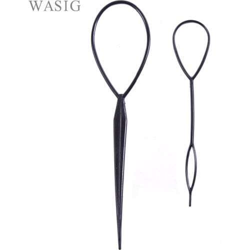 2pcs/set Pull Hair Needle Ponytail Hair Braider Creator Loop Styling Tail Clip Hair Braid Maker Styling DIY Tools