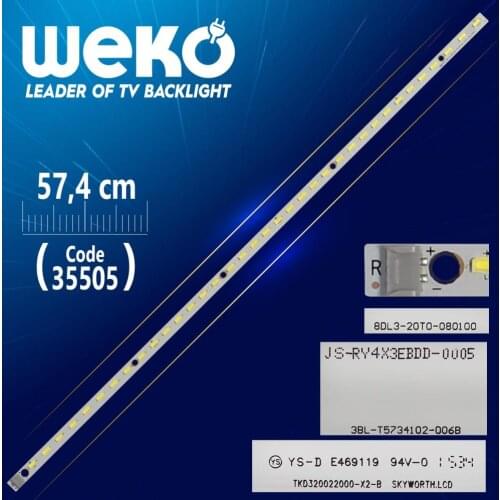 3BL-T5734102-006B - 8DL3-20T0-080100 - 57.4 CM 8 LED- (WK-1047)
