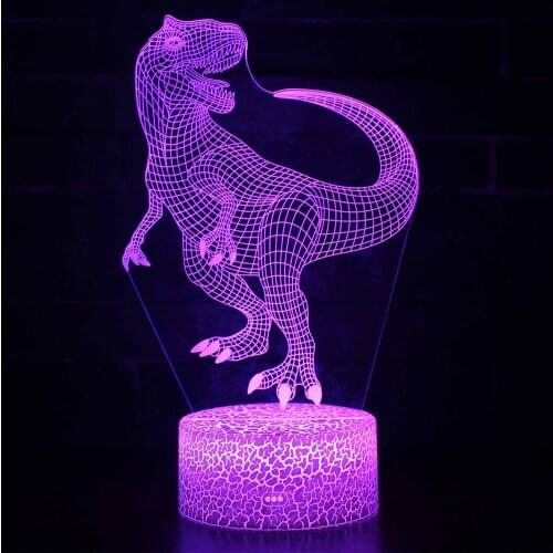 3D LED Night Light Lamp Dinosaur Series 16 Color 3D Night light Remote Control Table Lamps Toys Gift For kid Home Decor JAN88
