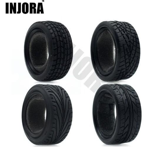 4Pcs/Set Rubber Tyre Wheel Tire for 1/10 RC On Road Car Traxxas HSP Tamiya HPI Kyosho RC Car
