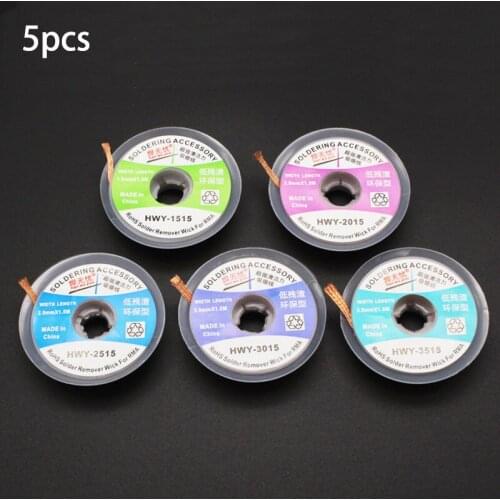 5pcs Desoldering Wire CP-1515 CP-2015 CP-2515 CP-3015 CP-3515 Soldering Accessory Braid For Iron Electronic PCB Repair