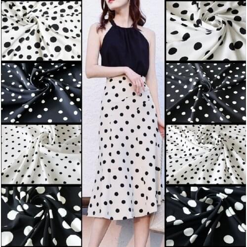 59'' Wide Irregular Wave Dot Spring and Summer Printed Fabric to make Clothes Shirt Skirt Material