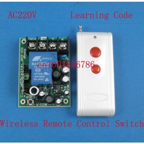 AC85V-280V Wireless Remote Control Switch Receiver Transmitter 20-1000M 3000W Wide Voltage input Full RF Big wiring terminal