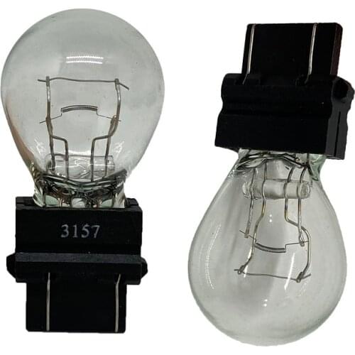 2pcs T25 3156 3157 P27W 12V 27W W2.5*1.6D clear car External Turn signal Lights Brake bulb halogen lamp Amber white Taillight