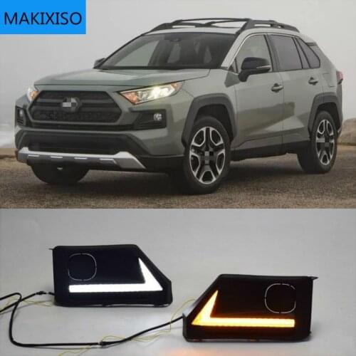2019~2021year car bumper headlamp for RAV 4 RAV4 daytime light car accessories LED DRL headlight for RAV4 fog light