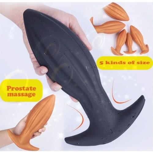 Big Butt Plug Sex Shop Super Soft Spines Anal Plug Penis Vagina Anal Dilator Prostata Massage Adult Sex Toys For Men Women Gay