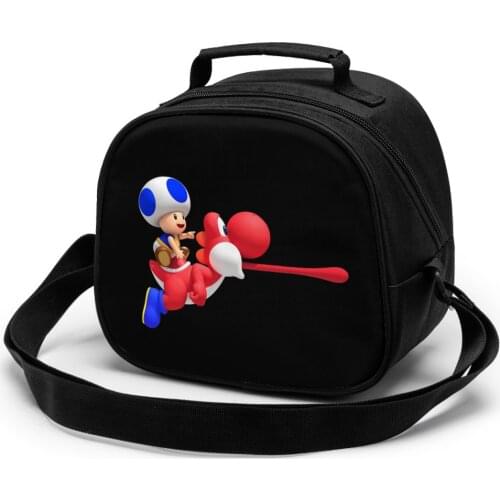 Toad Yoshi Children fashion lunch bag thermal insulated bag travel casual insulated picnic bag