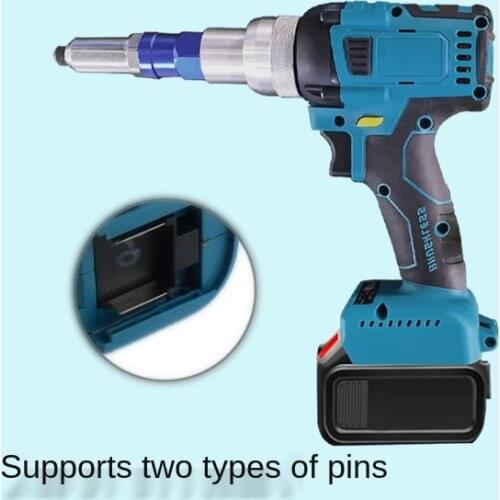 Electric non-brush rivet gun automatic nail rechargeable rivet gun pull core nail gunners moving nail gun lithium electricity